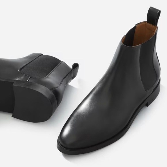 Everlane Chelsea boot made in Italian black leather sold out - Picture 3 of 12